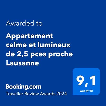 Appartement Calme Et Lumineux De 2,5 Pces Proche Lausanne Ecublens  외부 사진