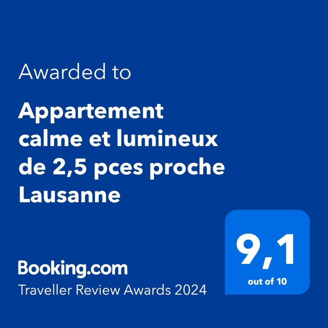 Appartement Calme Et Lumineux De 2,5 Pces Proche Lausanne Ecublens  외부 사진